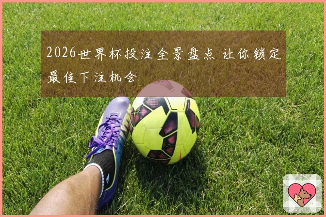 2026世界杯投注全景盘点 让你锁定最佳下注机会